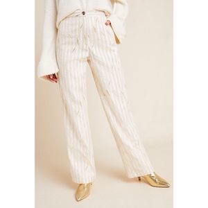 Anthro Porridge Kelyn Striped Trousers Career Pant